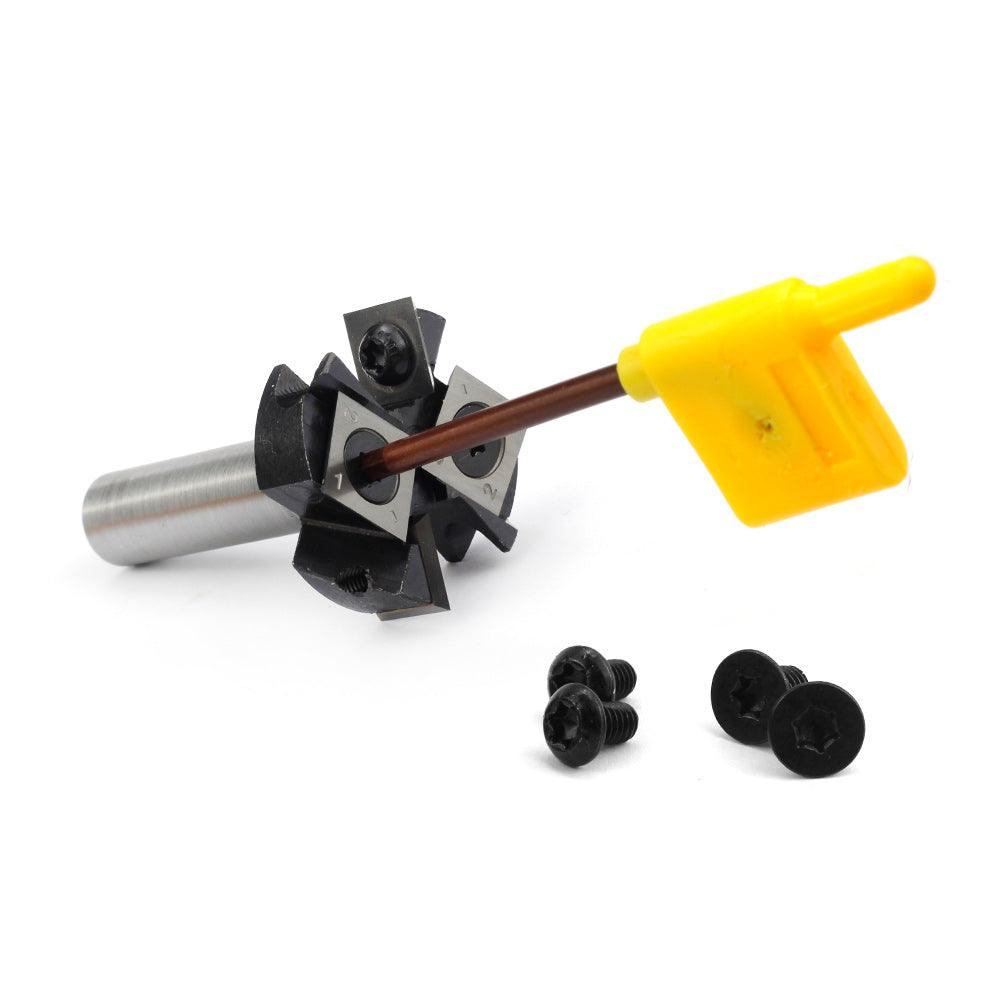 Bottom Cleaning Flattening Router Bit 2+2 Flutes with Carbide Insert ...