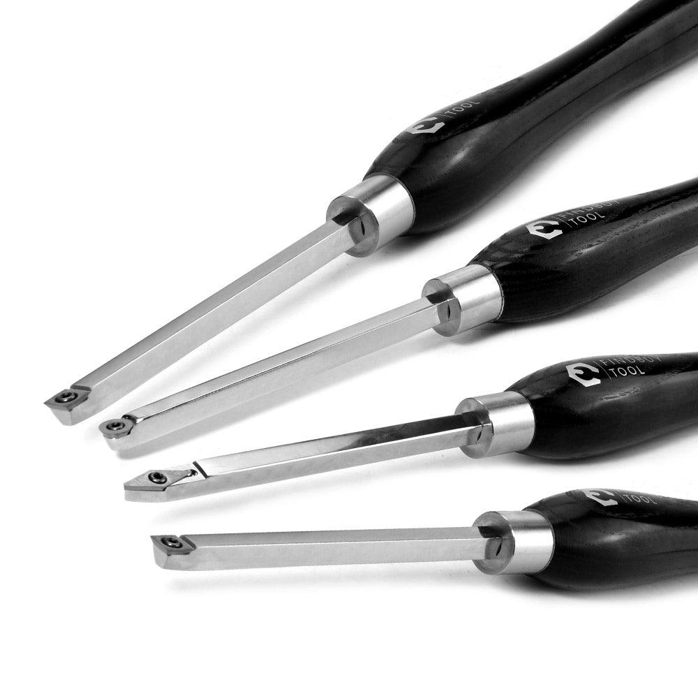 Carbide Woodturning Tool Set 4PC Mid Size FindBuyTool
