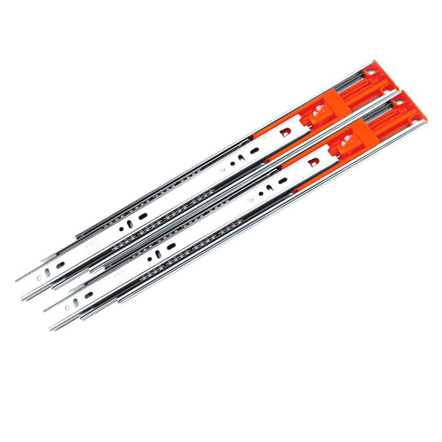 Drawer Slide Soft Close Ball Bearing 3-Section Side Mount, 1 Pair Pack - FindBuyTool