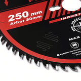 Kerf delgada de la cuchilla de sierra de 10 pulgadas con 1 cenador para sierra de mesa, sierra circular