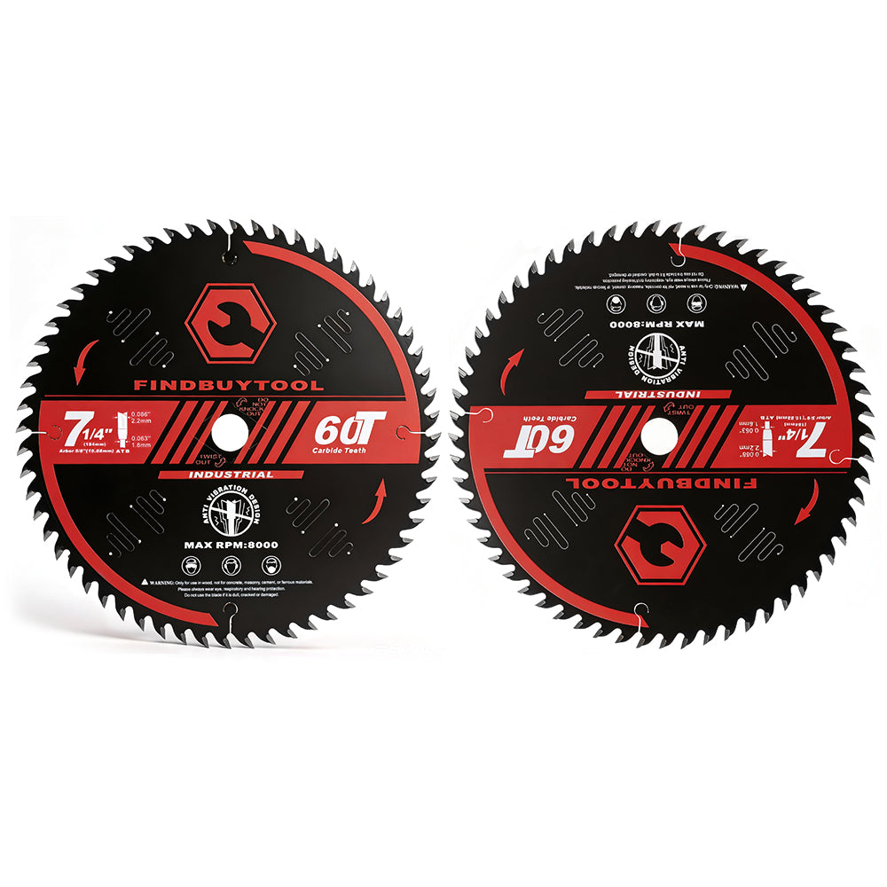 Findbuytool 7-1/4-Inch 60-Tooth Circular Saw Blade - FindBuyTool