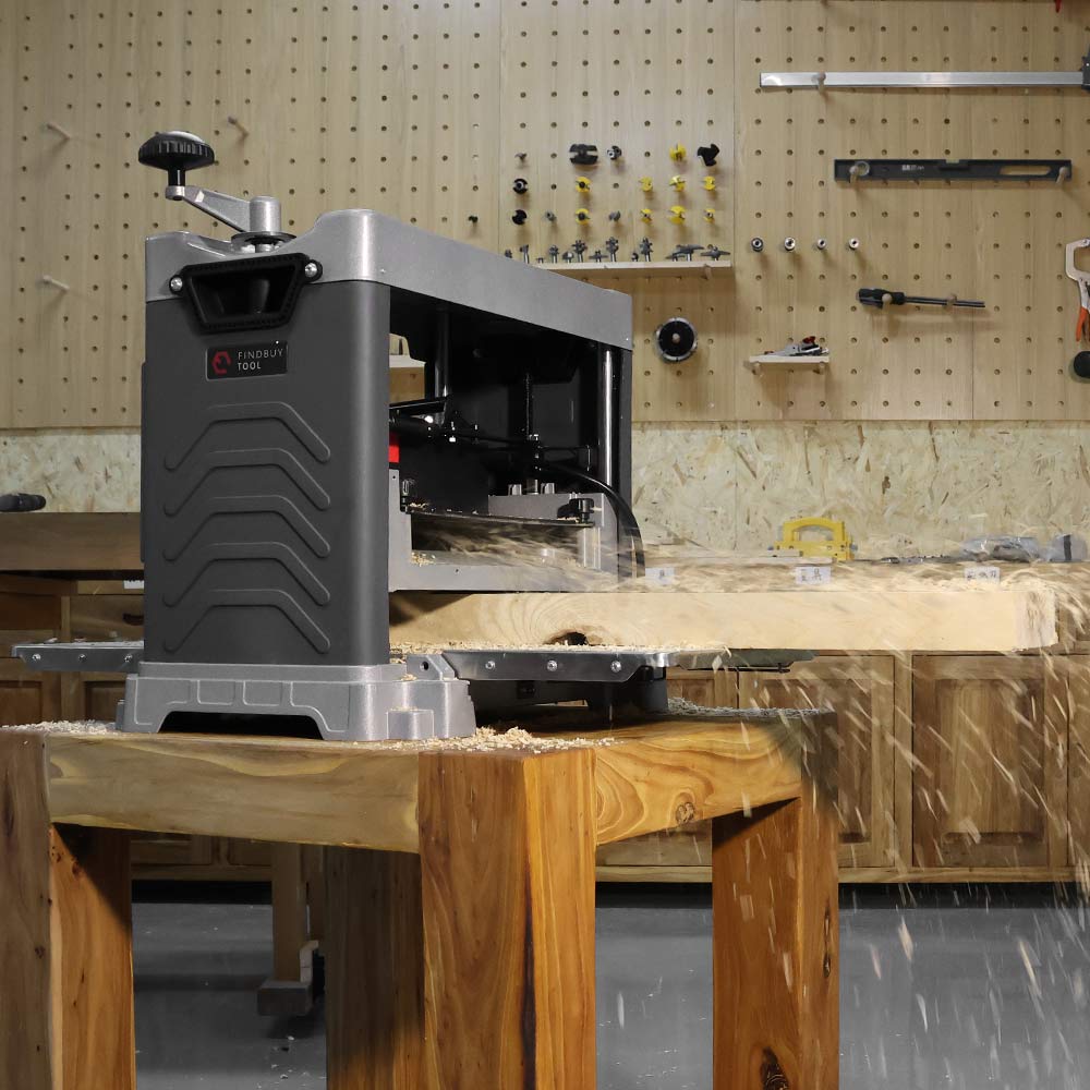 FindBuyTool FB131H 13" Benchtop Wood Thickness Planer with Helical Cut