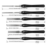FindBuyTool M2 Cryo HSS 6 piece wood turning lathe chisel set for beginners