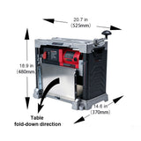 FindBuyTool Machorool® FB131H 13" Benchtop Wood Thickness Planer with Helical Cutterhead - FindBuyTool