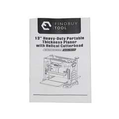 FindBuyTool Machorool® FB131H 13" Benchtop Wood Thickness Planer with Helical Cutterhead - FindBuyTool