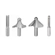 Findbuytool Router Bit Set 4 Piece, 1/2 Inch Shank - FindBuyTool