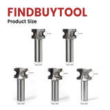 Router Bits for Festool DF500 Domino Tenons, 5Pcs
