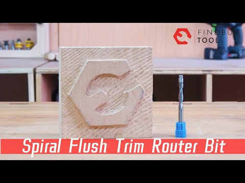 Solid Carbide Spiral Flush Trim Router Bit