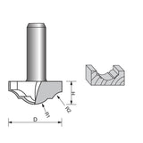Roman Ogee Groove Router Bit-2105