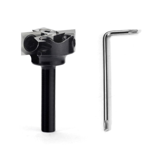 Spoilboard Surfacing Router Bit 2+2 Flutes 1/4" Shank with Carbide Insert - FindBuyTool