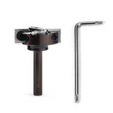 Spoilboard Surfacing Router Bit 2+2 Flutes 1/4" Shank with Carbide Insert - FindBuyTool