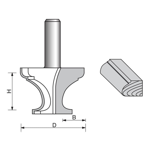 Bearing Edge Router Table Table Edge Beading Router Bit with Fillet-2013 – FindBuyTool