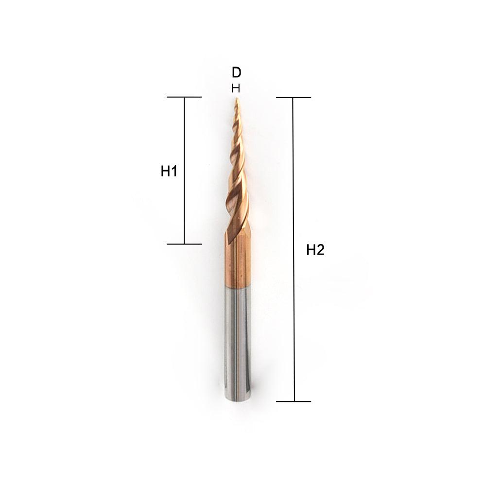 Taper Bit For Router Tapered Ball Nose End Mill Carving Router Bit 6mm Shank – FindBuyTool