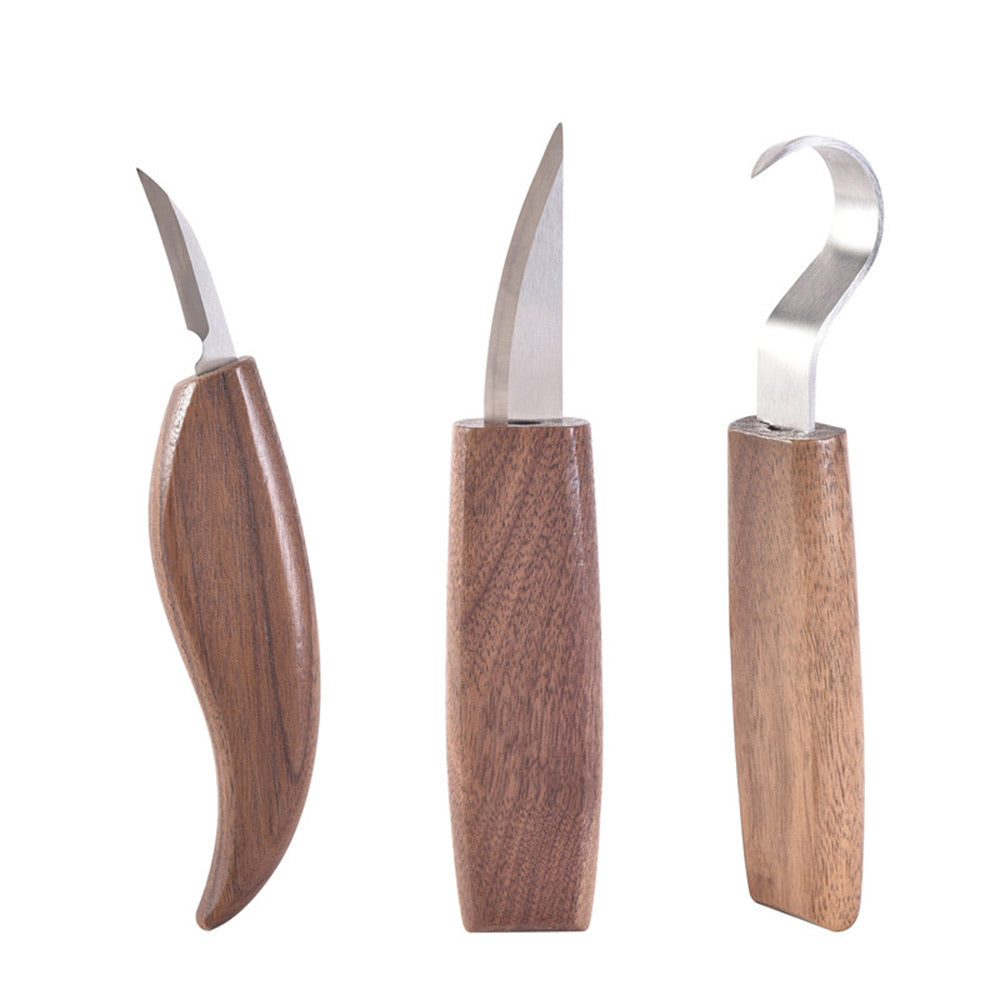 Ensemble de couteaux de sculpture du bois