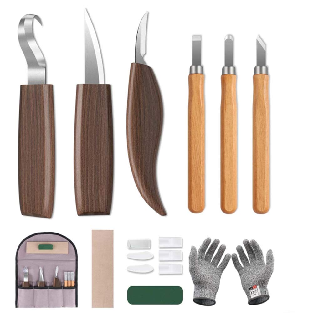 مجموعة سكاكين نحت الأعمال الخشبية