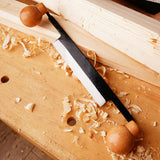Cuchillo recto de madera, 6 en