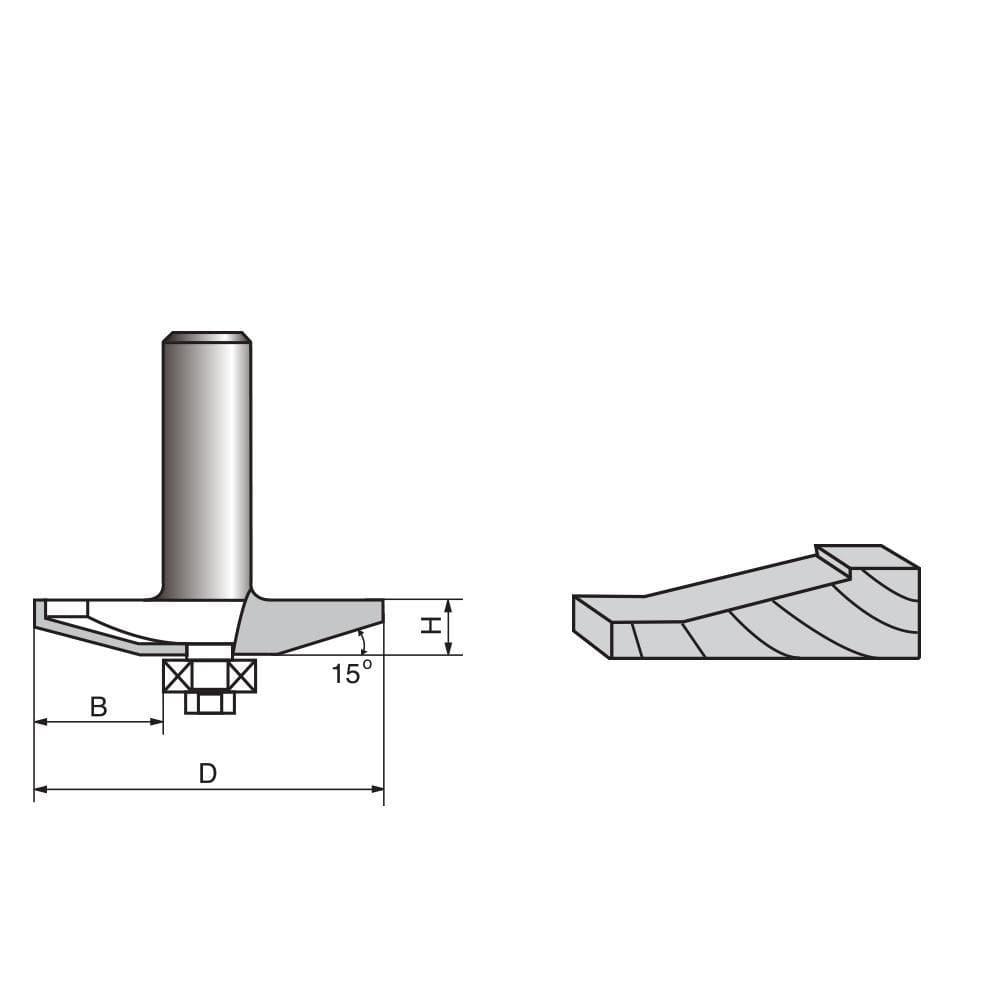 Nose Router 15 Degree Horse Nose Router bit-1210 – FindBuyTool