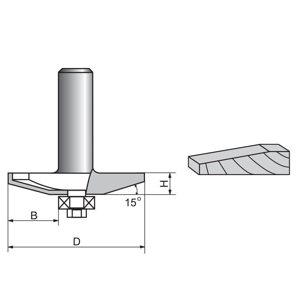 Nose Router 15 Degree Horse Nose Router bit-1210B – FindBuyTool