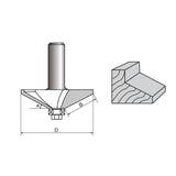 25 & 30 Degree Horse Nose Router Bit-2