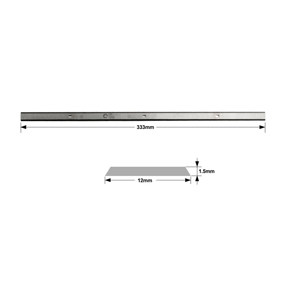 13-Inch HSS Planer Blades Knives for Metabo DH316 Set of 3