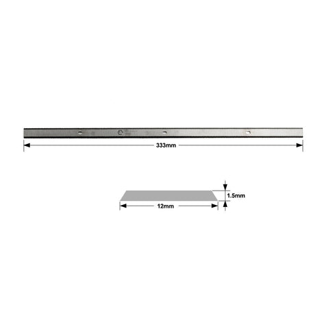 13-Inch HSS Planer Blades Knives for Metabo DH316 Set of 3