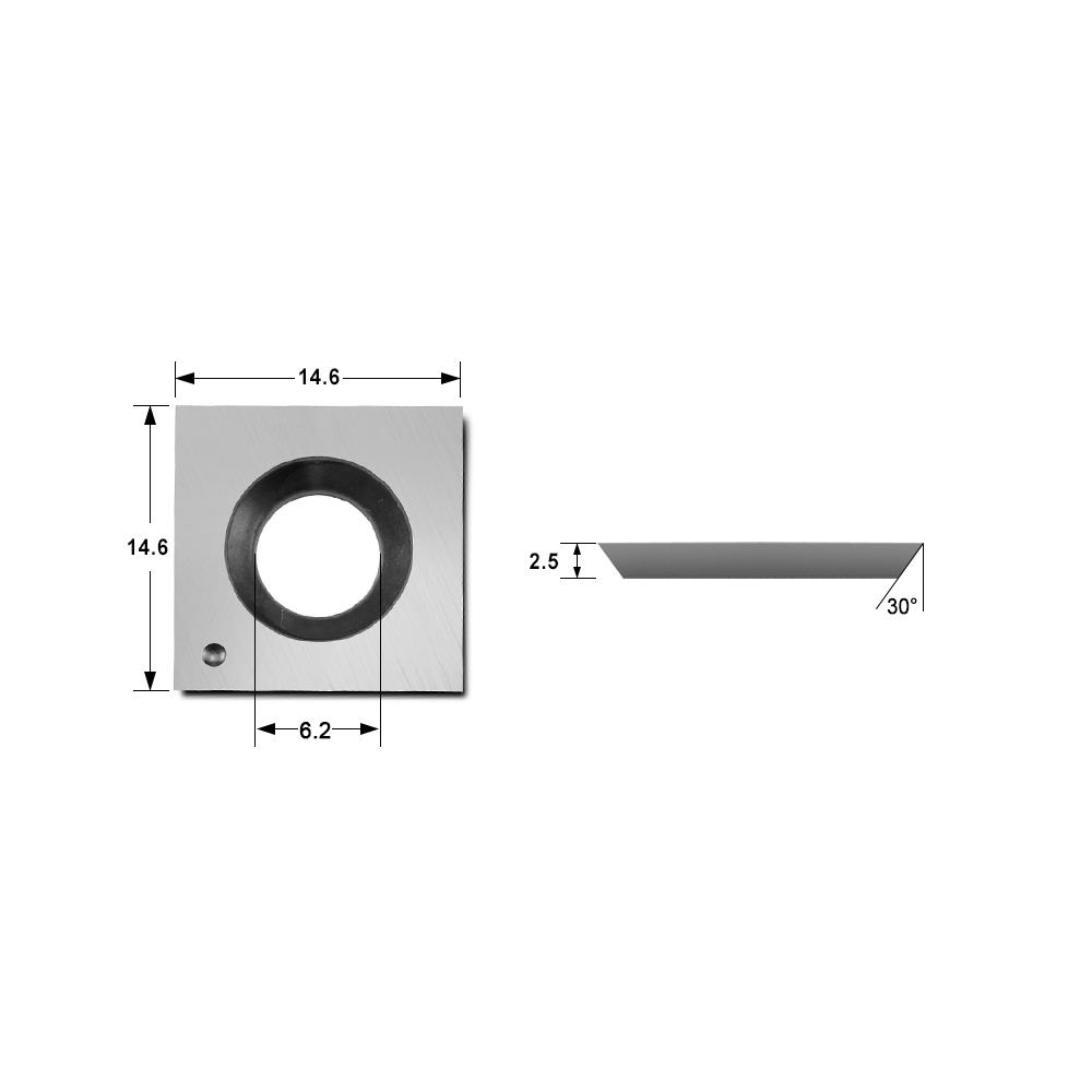 FindBuyTool 14.6x14.6x2.5mm-30° 4-حافة Carbide قابل للفهرسة إدراج سكين