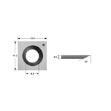Blade de inserção de carboneto para Cutech Tool Head Spiral Head Planers/Jounters 14.3x14.3x2.0mmm