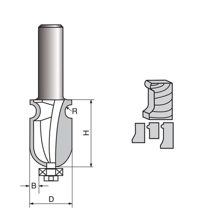 Architectural Molding Router Bit-1101 - FindBuyTool
