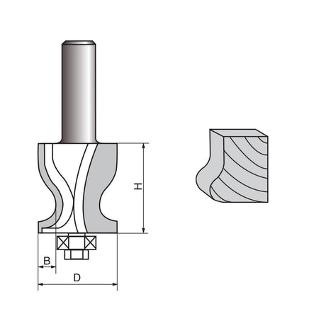 Architectural Molding Router Bit-1102 - FindBuyTool