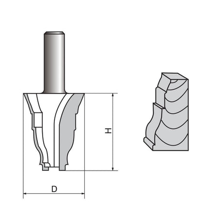 Architectural Molding Router Bit-1107 - FindBuyTool