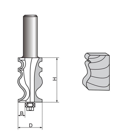 Architectural Molding Router Bit-1108 - FindBuyTool