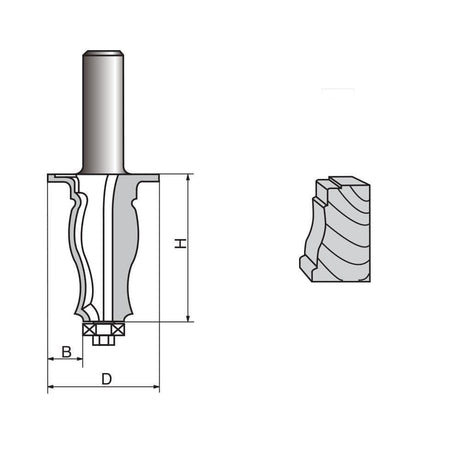 Architectural Molding Router Bit-1110 - FindBuyTool