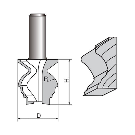 Architectural Molding Router Bit-1114 - FindBuyTool