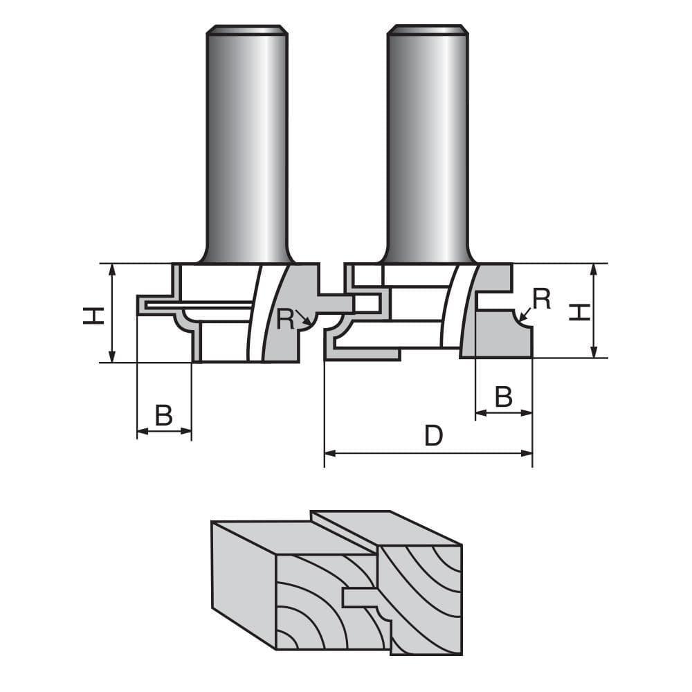 Bevel & Radius Joint Router Bit Set – FindBuyTool