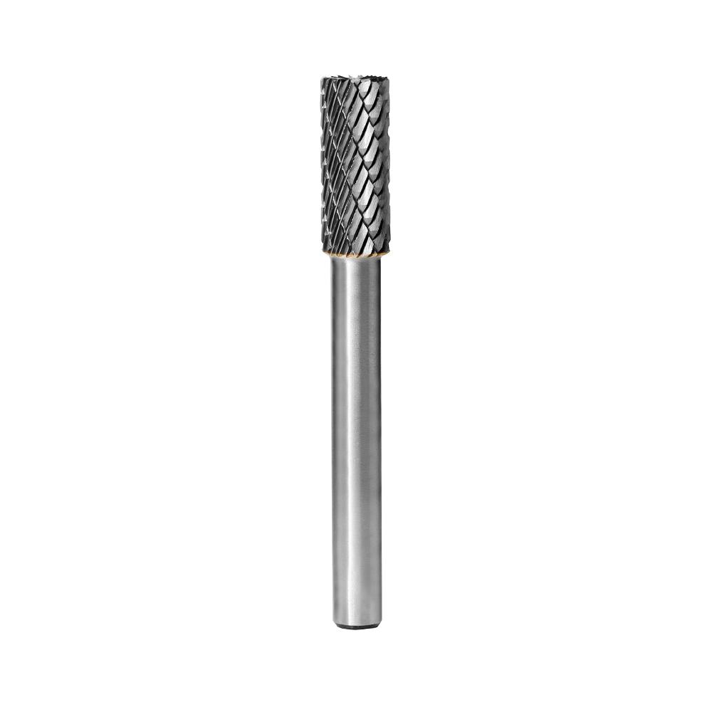 Carbide Burr Burr B0820m06 Corte de extremo cilindrá Cabeza de rango Omni D 8 x 20 mm, 6mm Shank, 65 mm de longitud completa