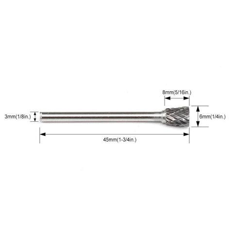 Carbide Cutter Inverted Cone N0608(SN-51), 3mm(1/8in.) Shank-5