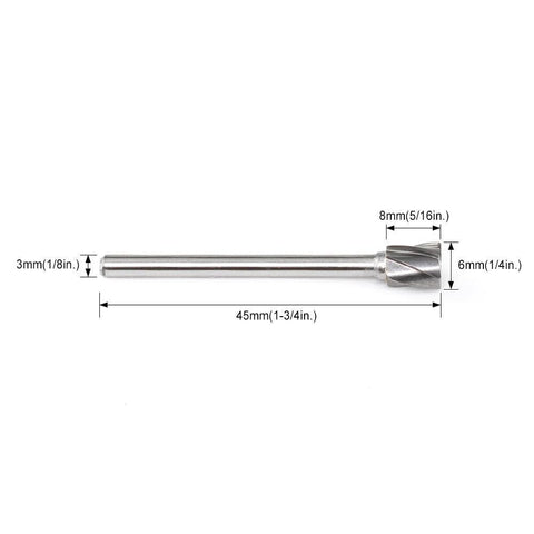 Carbide Cutter Inverted Cone N0608NF(SN-51NF), 3mm(1/8in.) Shank-5