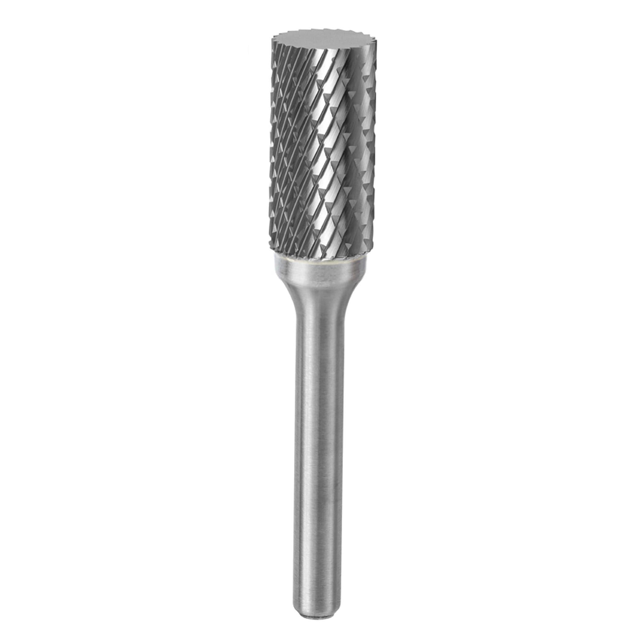 Carbide Burr SA 5 Cylindrical Plan End OMNI Range Head D 1 2 x 1 4 Shank 2 3 4 Inch Full Length