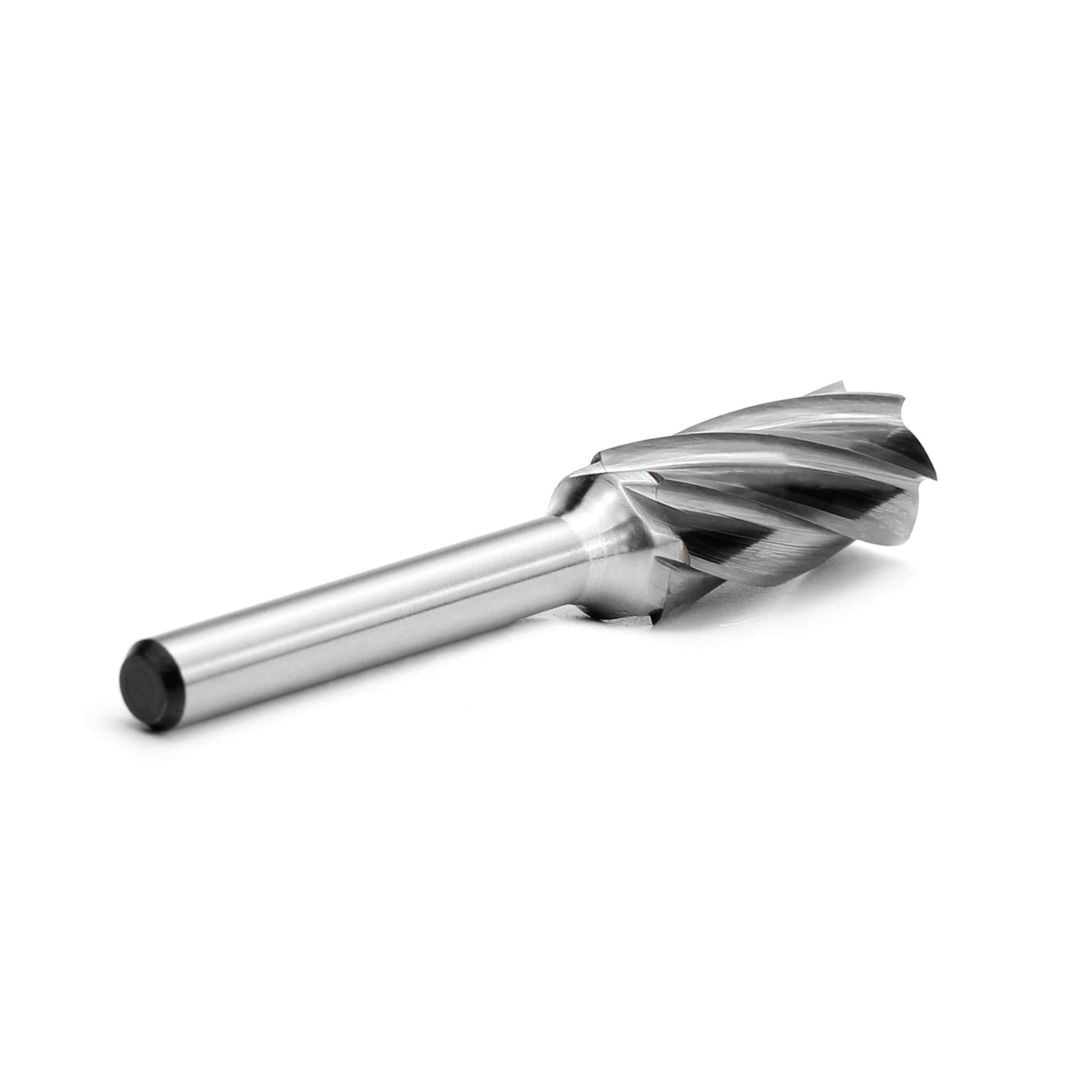 Carbide Burr SA5-NF Cylinderical Plan End ALUMIN Range Head D 1/2 x 1L ,1/4 Shank, 2-3/4 Inch Full Length-3