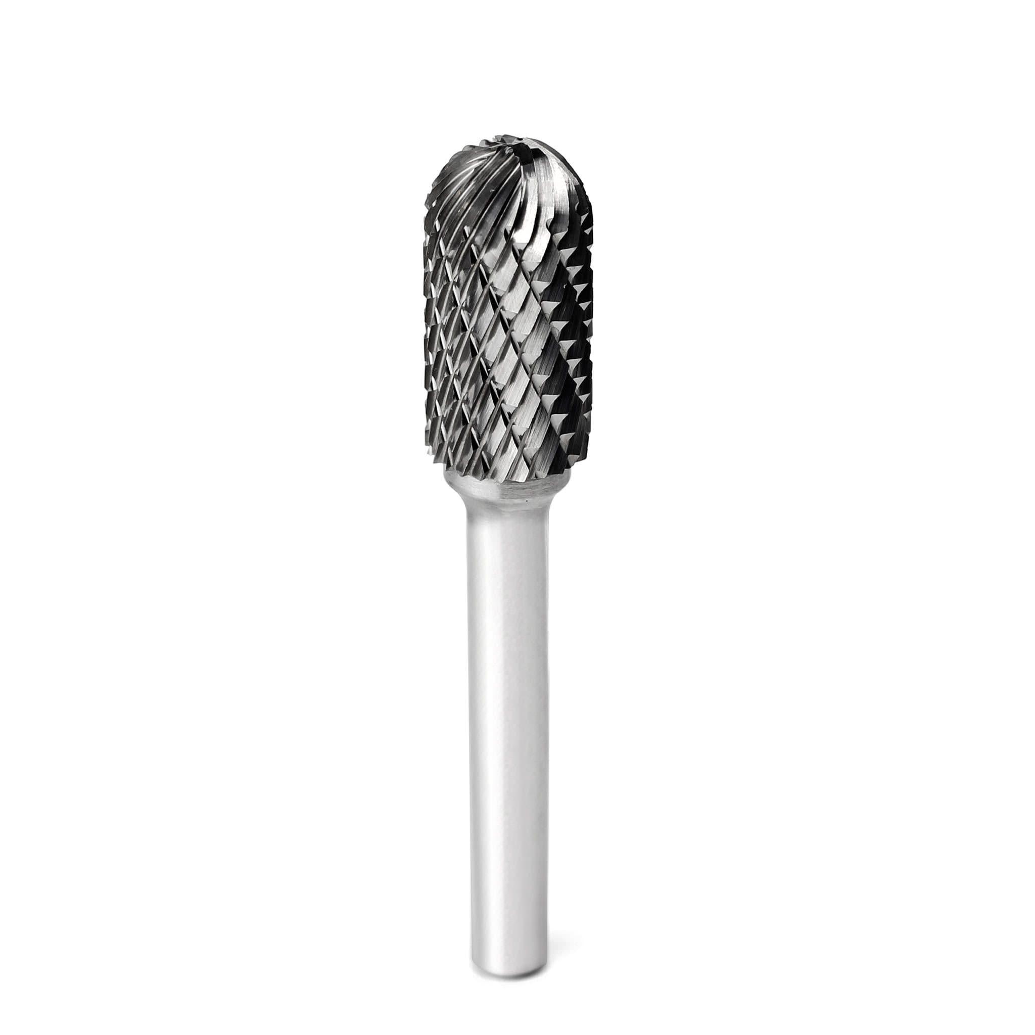 Carbide Burr SC 5 Cylindrical Ball Nose OMNI Range Head D 1 2 x 1 4 Shank 2 3 4 Inch Full Length