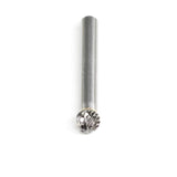 Carbide Burr SD-2 Ball Shape OMNI Range Head D 5/16 x 5/16L, 1/4 Shank, 2 Inch Full Length-4