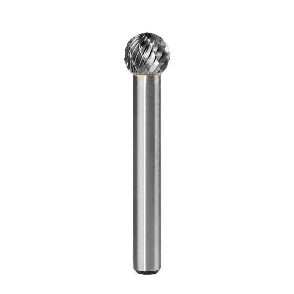 Carbide Burr SD 3 Ball Shape OMNI Range Head D 3 8 x 3 8L 1 4 Shank 2 1 8 Inch Full Length