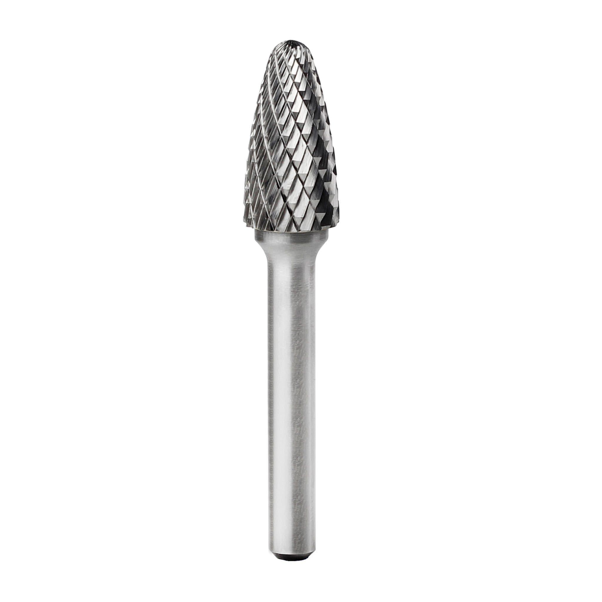 Carbide Burr SF 5 Tree Radius End OMNI Range Head D 1 2 x 1 4 Shank 2 3 4 Inch Full Length
