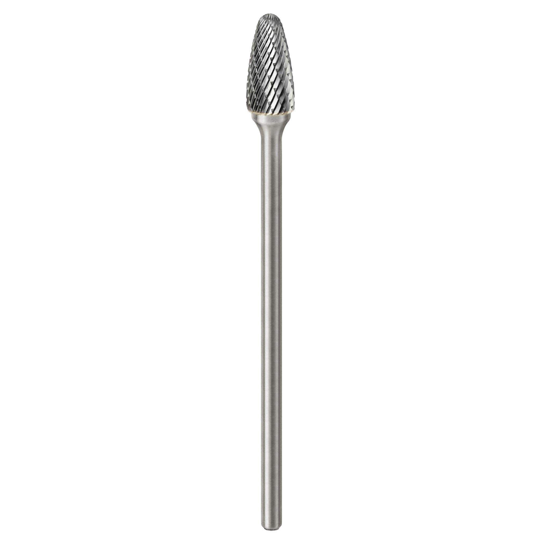 Carbide Burr SF 5L6 Tree Radius End OMNI Range Head D 1 2 x 1 4 Shank 6 Inch Full Length