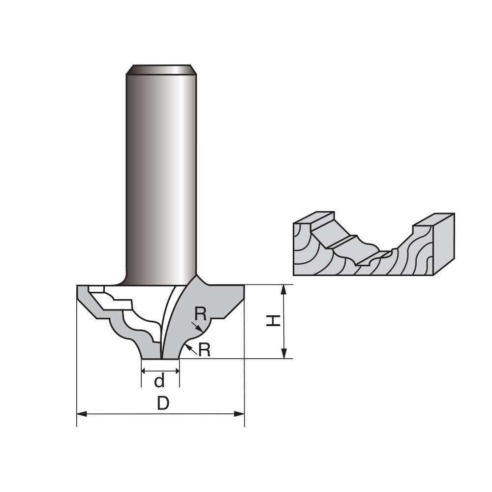 Classical Plunge Router bit-0411-2