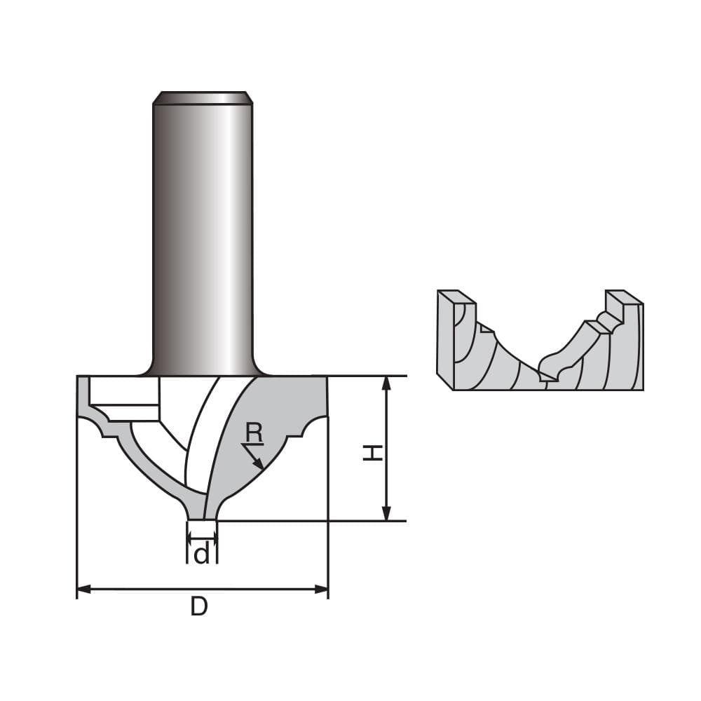 Classical Plunge Router bit-0412-2
