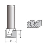 Router de limpieza inferior bit - 9 a 50 mm de diámetro.X 9 a 17 mm de altura, 1 / 4 "y 1 / 2" Shanks