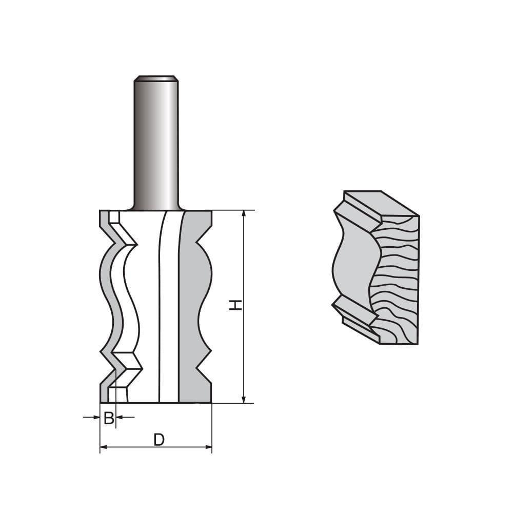 Moulure Router Routeur de moulure de couronne Bit-1010 – FindBuyTool