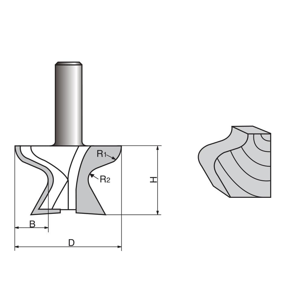 Porta Lip “ Dedo/Desenho ” Rota de tracção bit-60 Grau