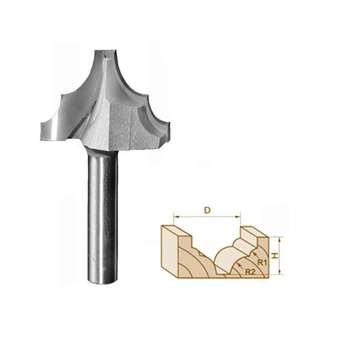 Double Round-Over Edging Router bit-0821M